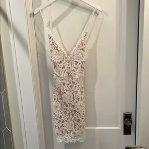 Pink Lily Lace Sheath Dress